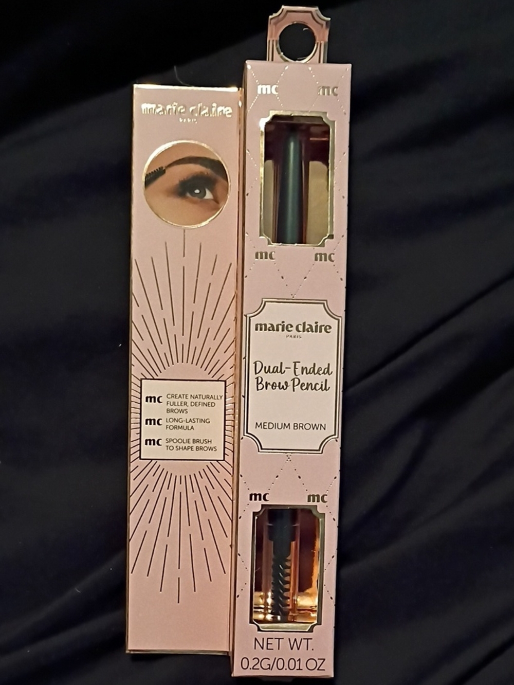 Marie Claire Paris Dual-Ended Brow Pencil - Medium Brown